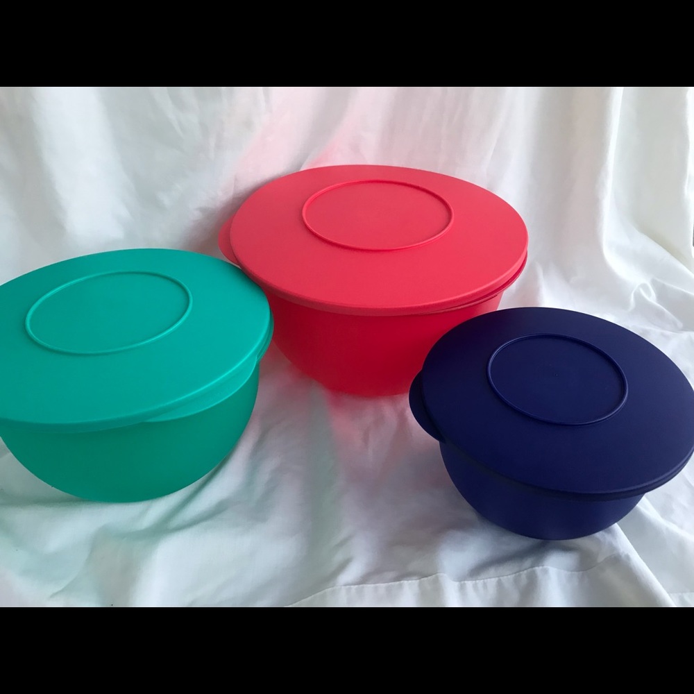 Tupperware Impressions Nesting Bowls